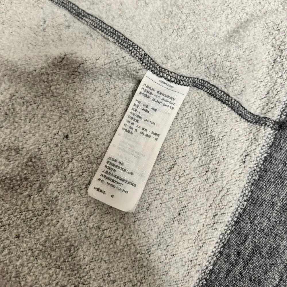 Abercrombie & Fitch VTG Muscle Hoodie Men’s Large Gray Y2K Mallcore Collegiate - Picture 11 of 16